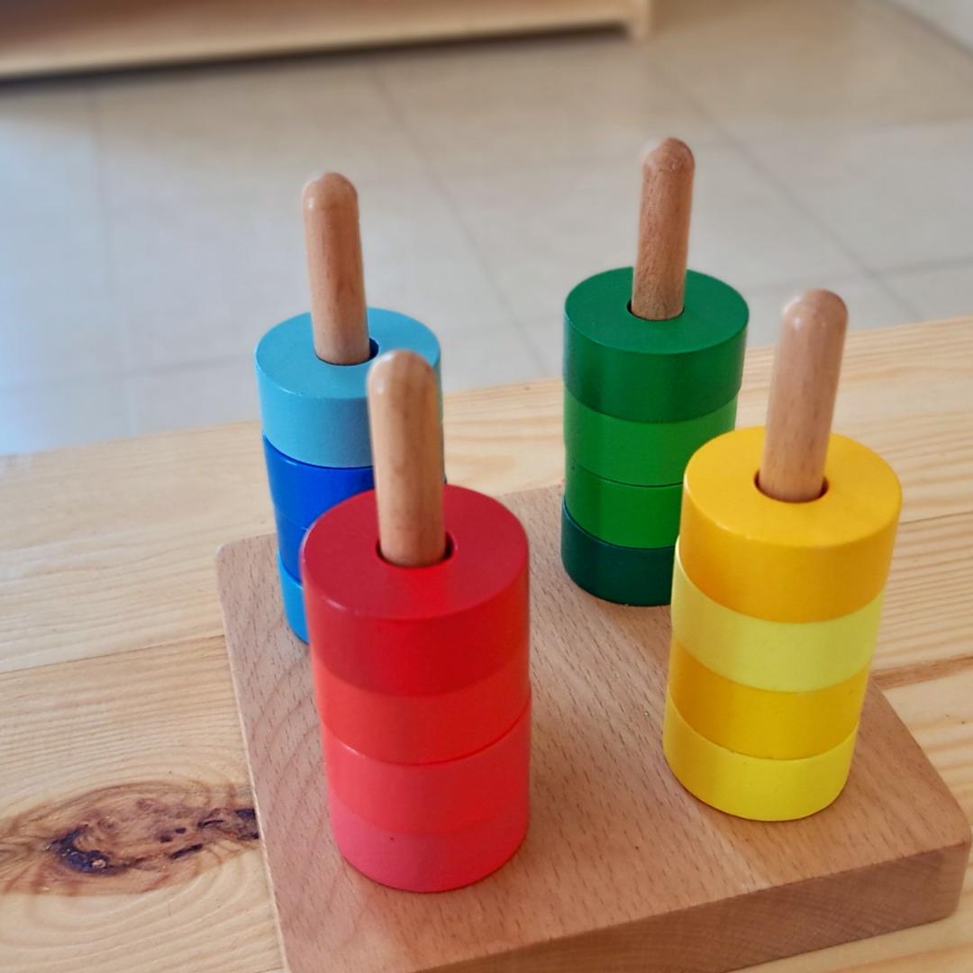 Jeux d'empilement en bois